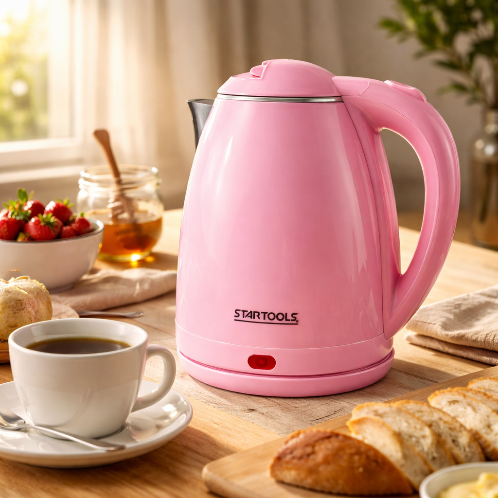 Chaleira Elétrica Inox Alta Tecnologia e Design Moderno Startools - 1500W ou 1000W 2 Litros
