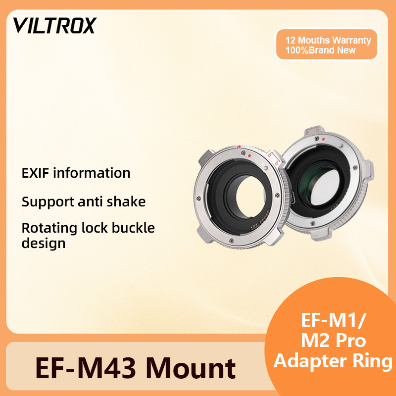 VILTROX EF-M1 Pro M2 Adaptador De Montagem De Lente Para Lentes Canon/S Câmera Sem Espelho M4/3 Anel Foco Automático