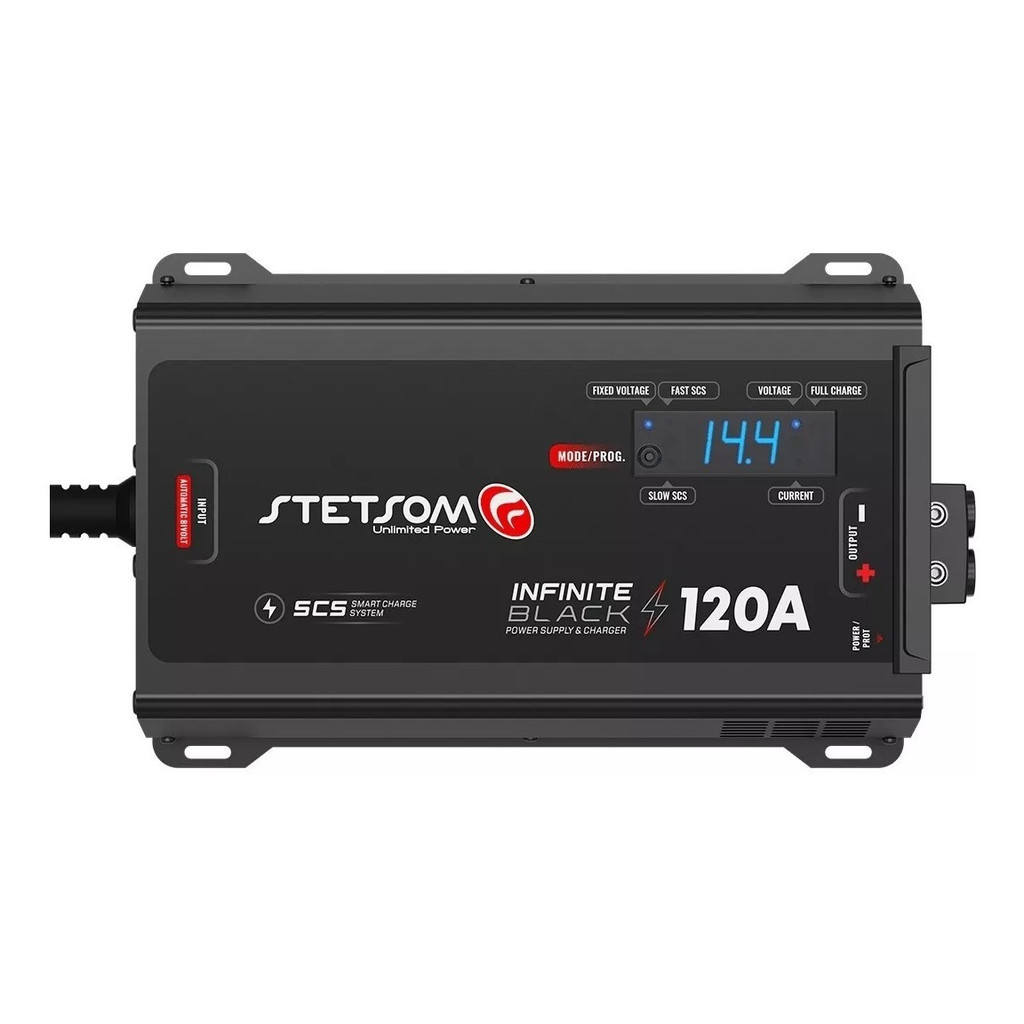 Fonte Carregador Stetsom Infinite 120a Amperes Som Automotivo Para Caixa Bob Som Carro Paredão 12v Bivolt Carregador em Oferta na Shopee