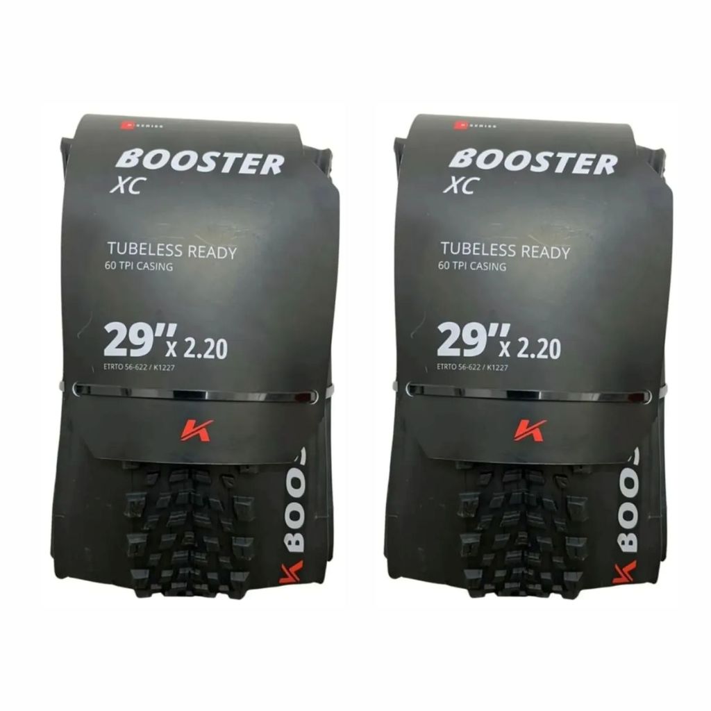 Par de Pneus Mtb Kenda Booster XC Elite 29x2.20 Tlr 60tpi