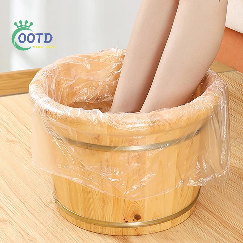 Moda Hoje 80 Peças Forros Descartáveis Para Banheira De Pés , Sacos Bacia De Banho Pedicure , SPA , Cuidados Com A Pele 