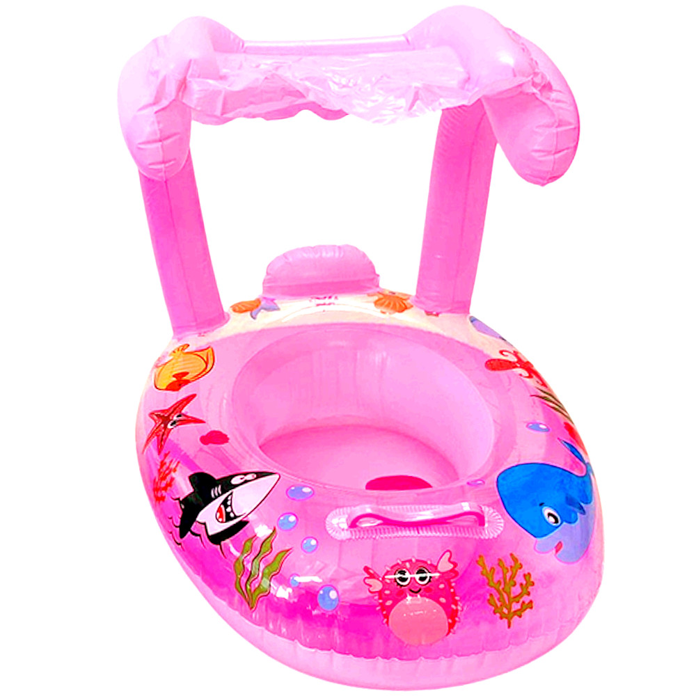 Boia com Cobertura Bote Baby Infantil +24meses até 15kg Rosa