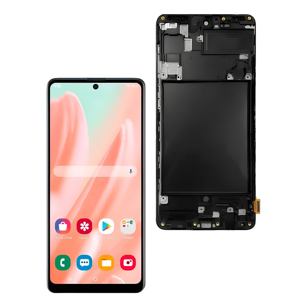 Touch Tela Display incell   Para A71 A715 A715f Com Aro Preto