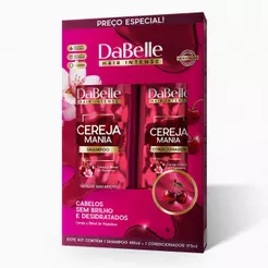Kit Shampoo 410ml e Condicionador 175ml Cereja Mania - Dabelle Hair