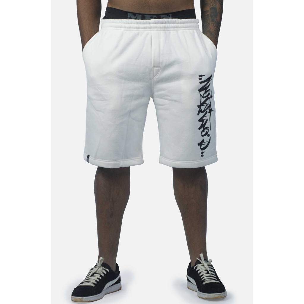 Bermuda Moletom Compton Drop Drained Off White