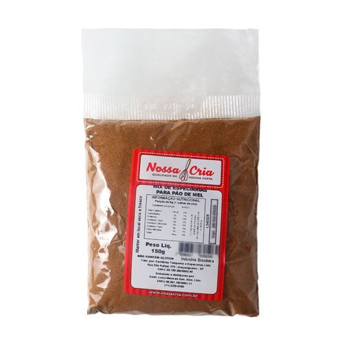 Mix Mistura De Especiarias Para Pão De Mel 150g