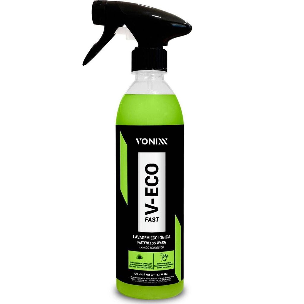 Shampoo Líquido Vonixx V-ECO Fast 500ml Limpeza Lava a Seco em Oferta na Shopee