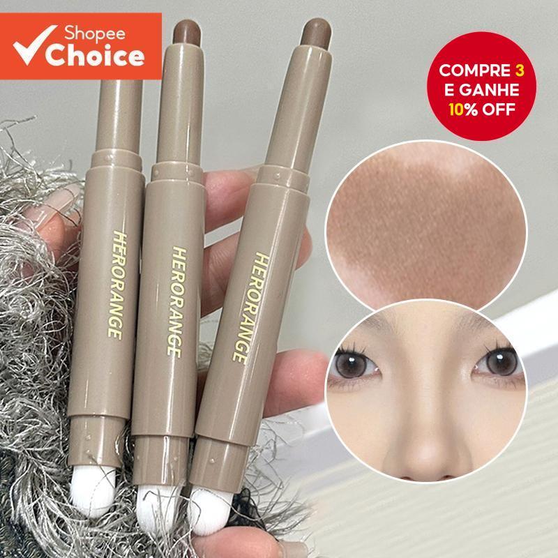 Caneta De Contorno Monocromática Com Ponta De Pincel Para Sombreamento E Sombra De Nariz , Natural Tridimensional em Oferta na Shopee