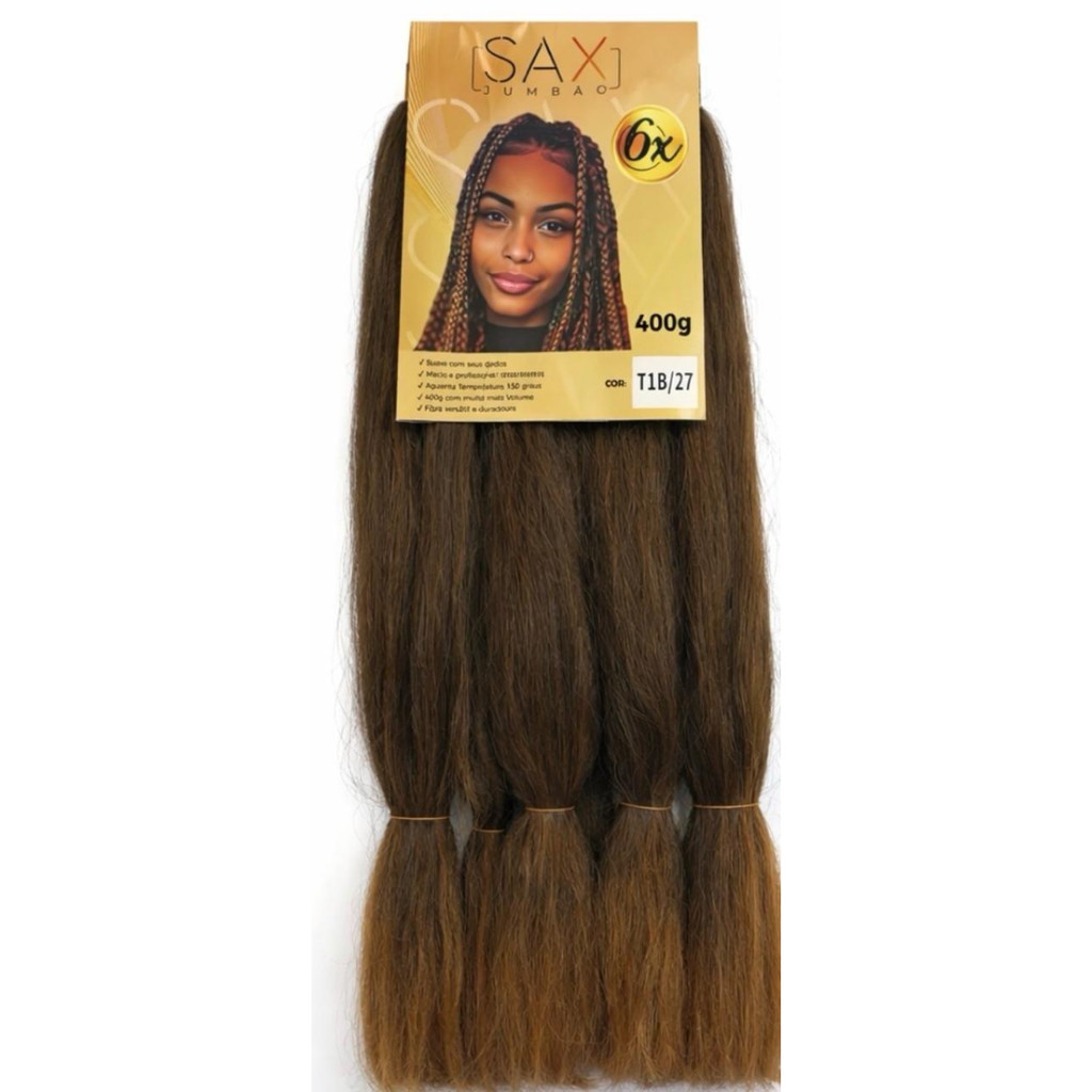 TEXTURA DE CABELO HUMANO | COR T1B/27 - SAX JUMBÃO 400G