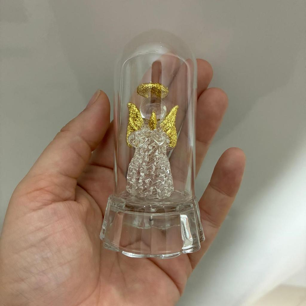 Anjo De Cristal Na Cúpula-Acende Luz/Lembrança Batizado