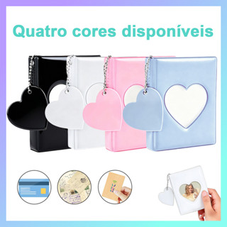 1 peça de espelho em forma de coração álbum de fotos, 11 * 8.5 cm mini álbum de fotos, usá - lo com você para a coleção em Oferta na Shopee