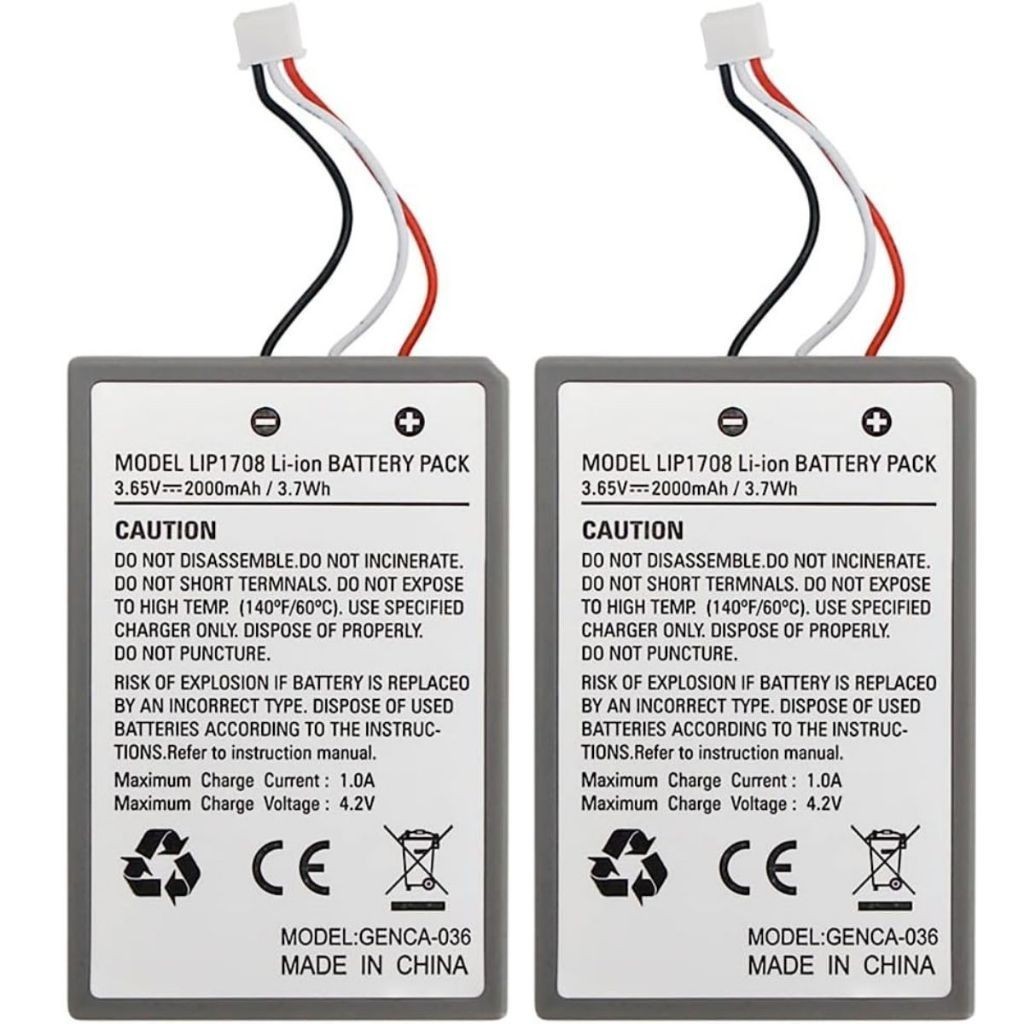 Kit 2 Baterias de Reposição Recarregável para controle DualSense PS5 Sem Fio - 2.650mAh em Oferta na Shopee