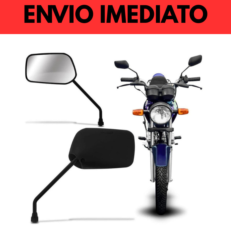 Retrovisor Moto Titan 150 2004 a 2008 Titan 125 1991 a 1999 Modelo original ENVIO IMEDIATO em Oferta na Shopee