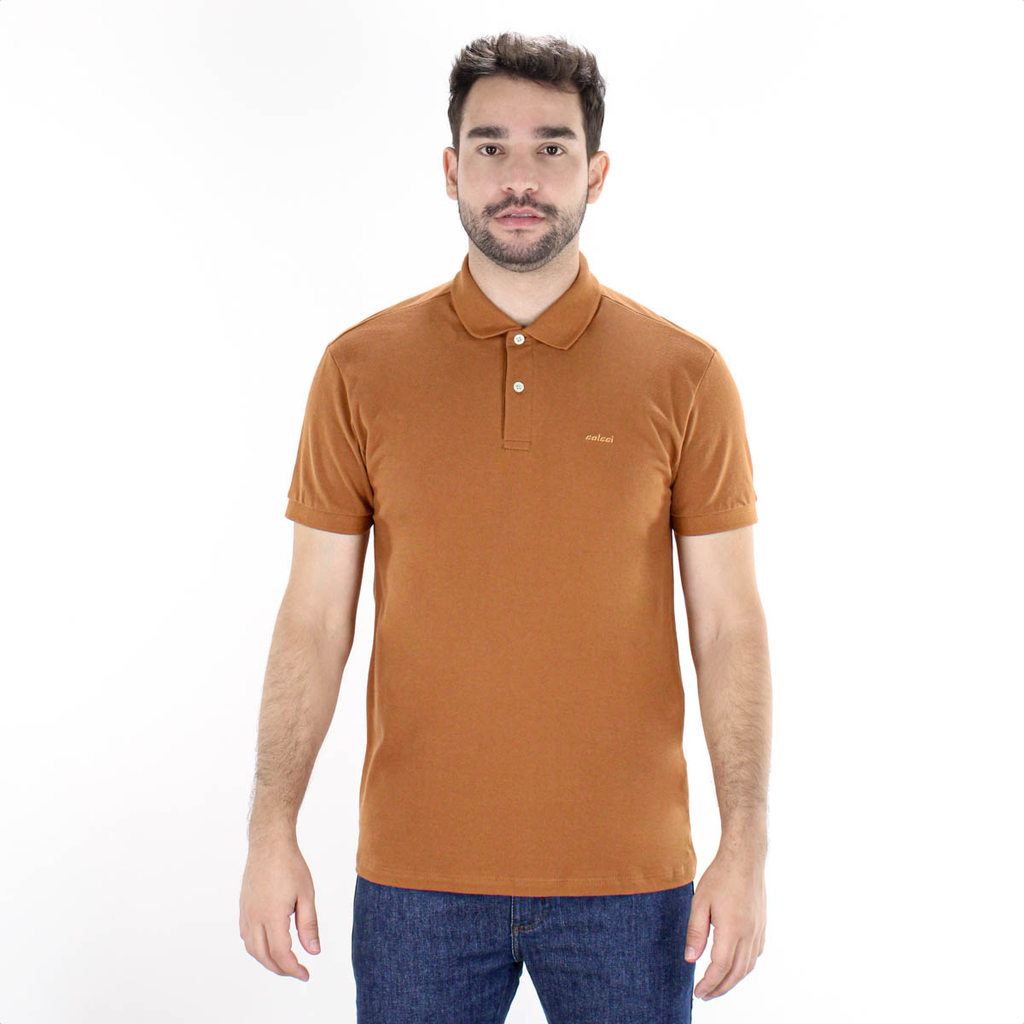 Camiseta Polo Colcci 03115 Marrom - Masculino