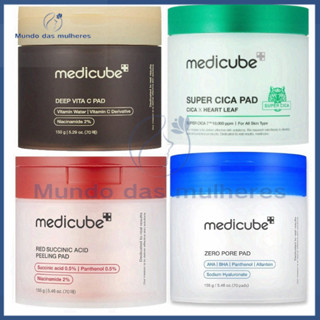 [medicube] zero pore pad 2.0 deep vita c toner pad Red Succinic Acid Peeling Pad 70sheets em Oferta na Shopee