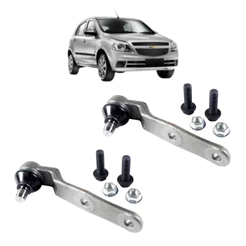 Par Pivô Suspensão Dianteira Chevrolet Agile 2010 Até 2013