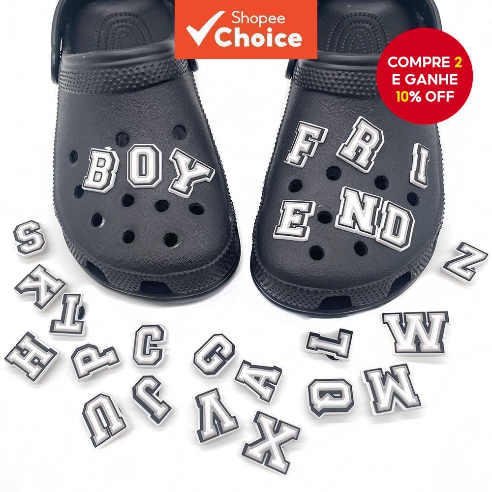 26 Peças De Amuletos De Sapato Do Alfabeto , Acessórios Personalizados , Sandálias Perfeitas Para Festas E Aniversários