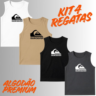 Kit 4 Regatas Masculina Algodão Varias Estampas Leve e Confortavel em Oferta na Shopee