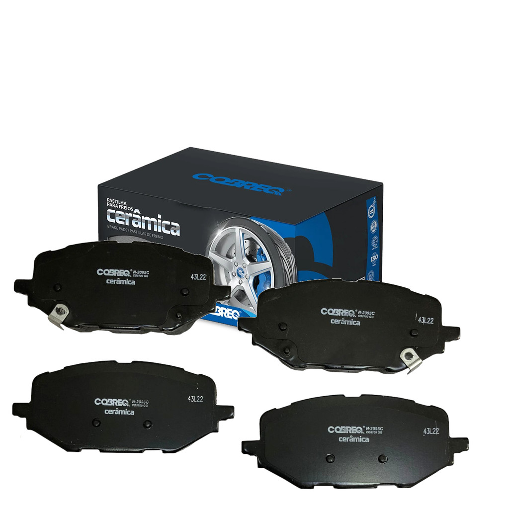 Pastilha de Freio Dianteira COBREQ para Chevrolet Montana 2023 até 2025 - Cod. N2095C