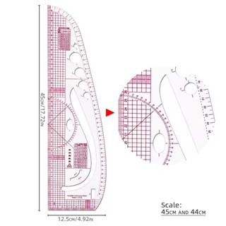 Régua 3 em 1 Flexível Costura Patchwork Modelagem Profissional em Oferta na Shopee