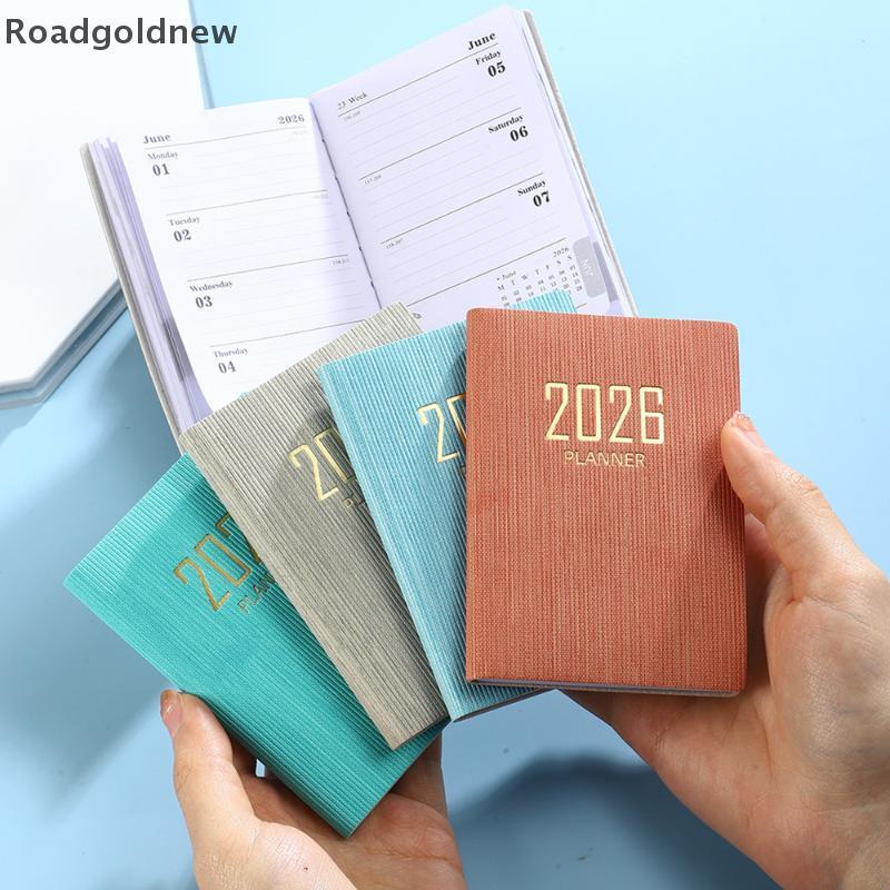RGN 2026 Livro Planejador Portátil Poeta Agenda Diária 60 Folhas 120 Páginas Fino Calendário Semanal NW