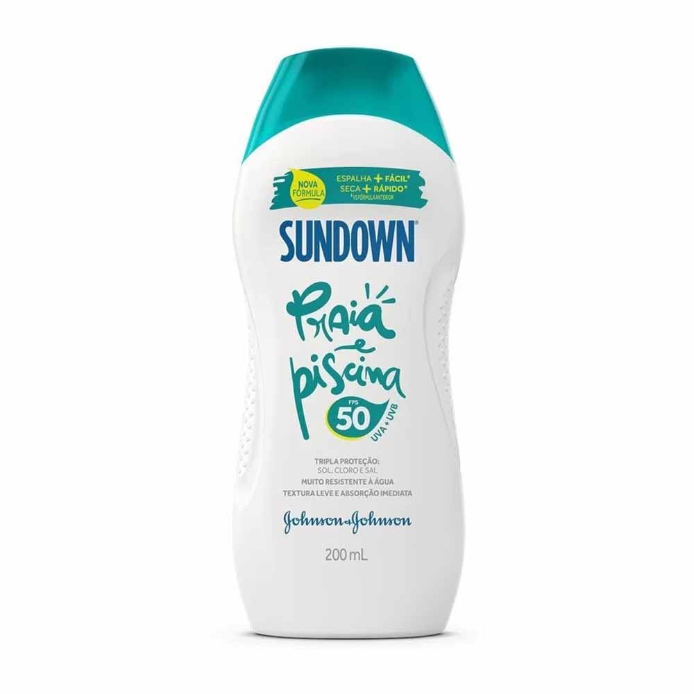 PROTETOR SOLAR SUNDOWN FPS50 PRAIA E PISCINA 200ML