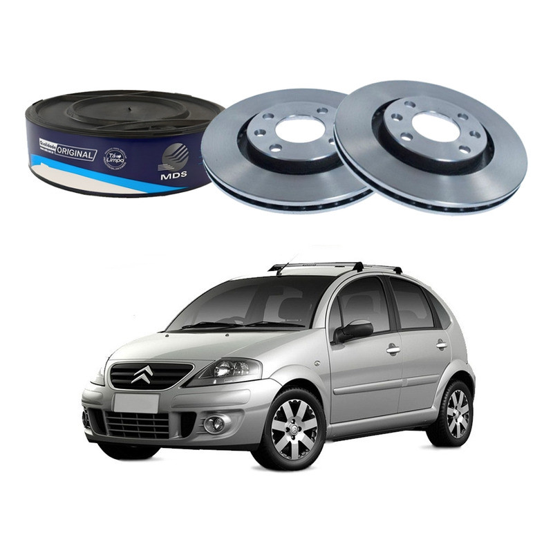Disco Freio Dianteiro Mds C3 1.6 2002 A 2012