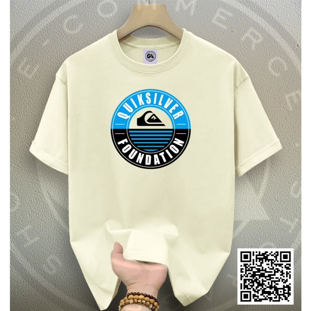 Camiseta Masculina da Quiksilver Camisa Unissex T-shirt Unisex Algodão Confortável Streetwear Qualidade