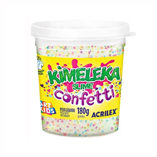 Kimeleka Slime Art Kids Confetti 180g Acrilex em Oferta na Shopee