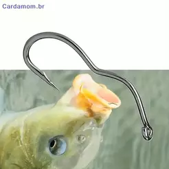 { CARDA } 50 Peças De Anzóis De Pesca Premium-Design Farpado Para Punho De Peixe Antiderrapante E Seguro | Confiável Águ