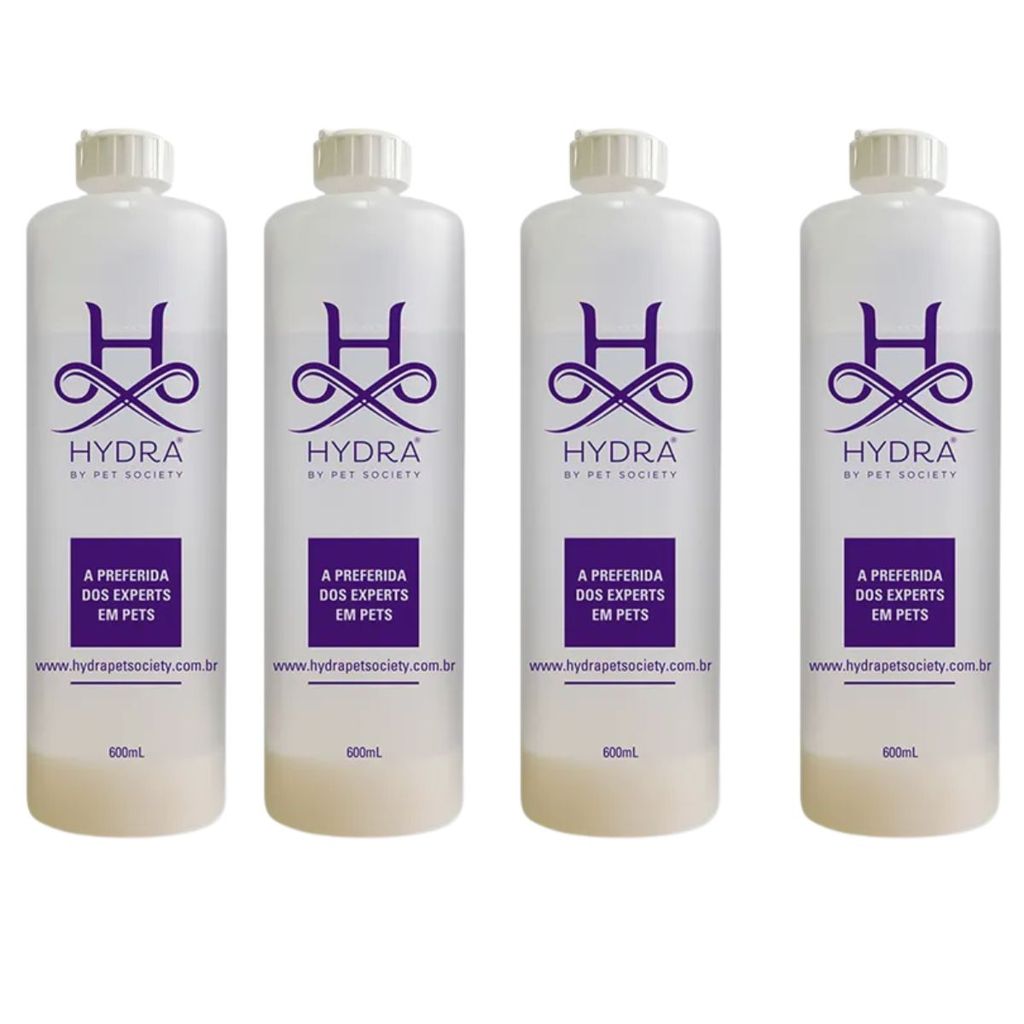 04 Frasco Diluidor para Shampoo e Condicionador Pet Society Hydra 600ML
