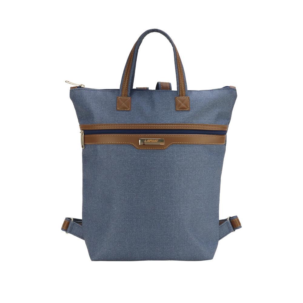 Mochila Slim Lansay Casual Jeans em Vinil