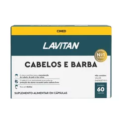 Lavitan Vitamina Cabelo e Barba Homem 60 cps