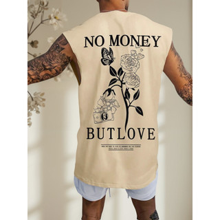 Camiseta Regata Oversized Masculina Money But Love Estilosa em Oferta na Shopee