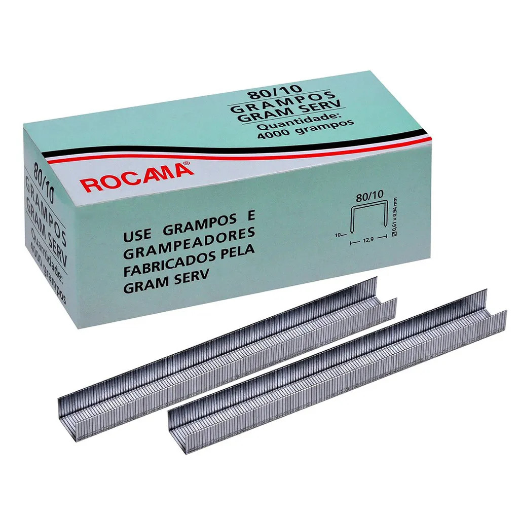 Grampo para Grampeador Pneumático Rocama Alta Qualidade Ótima Fixação Eficaz e Precisa Imperdível
