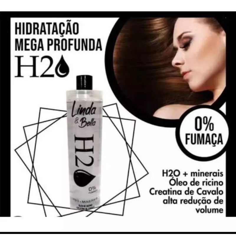 Escova Progressiva Liso Imediato H2O em gel- 1 L