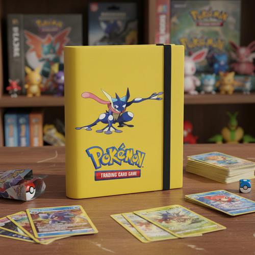 Album Pasta Fichario P/ 160 Cartas Pokemon Greninja Cards Greninja Portugues