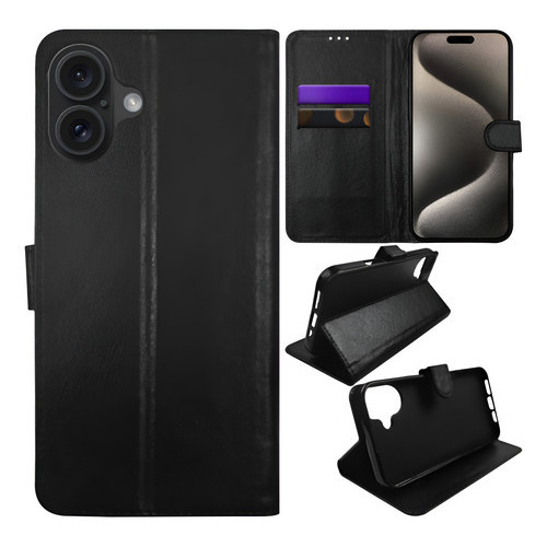 Capinha Capa Carteira Flip Compativel Para Iphone 16 6.1