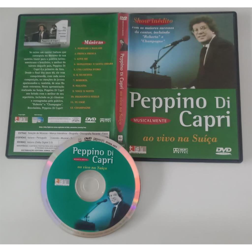 DVD PEPPINO DI CAPRI - AO VIVO NA SUIÇA editora