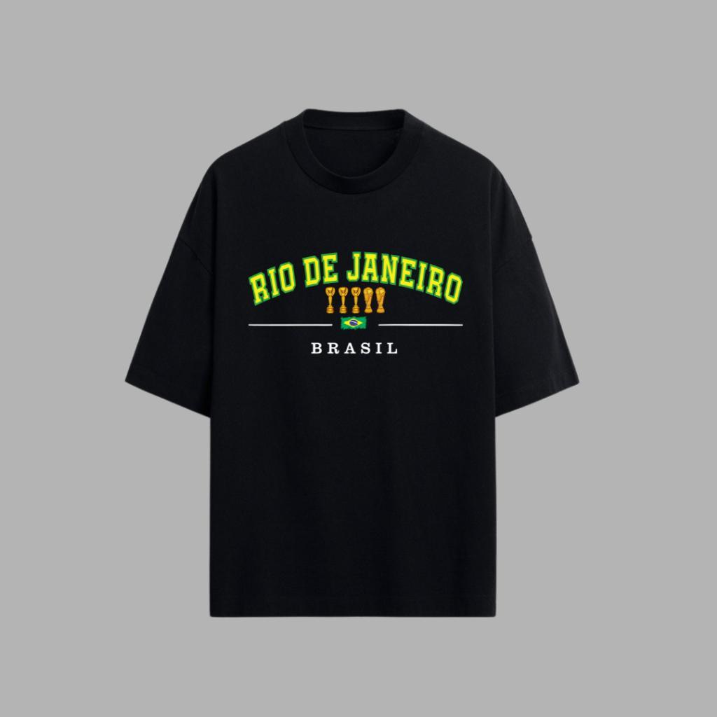 camisa brasil penta campeão rio de janeiro camiseta futebol verão copa do mundo rumo ao hexa