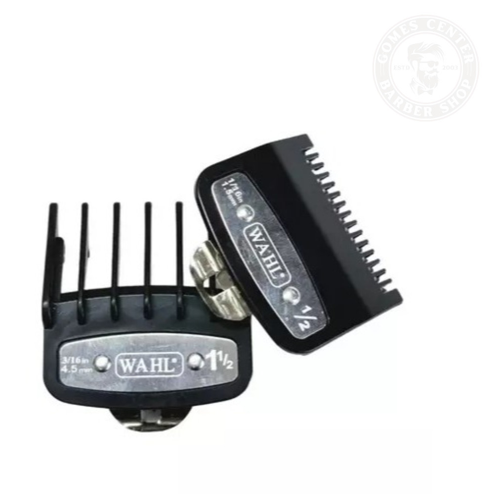 Kit Pente Wahl 0.5mm e 1.5mm  Wmark - Máquinas de corte Senior Super Taper Magig Balding Kemei em Oferta na Shopee