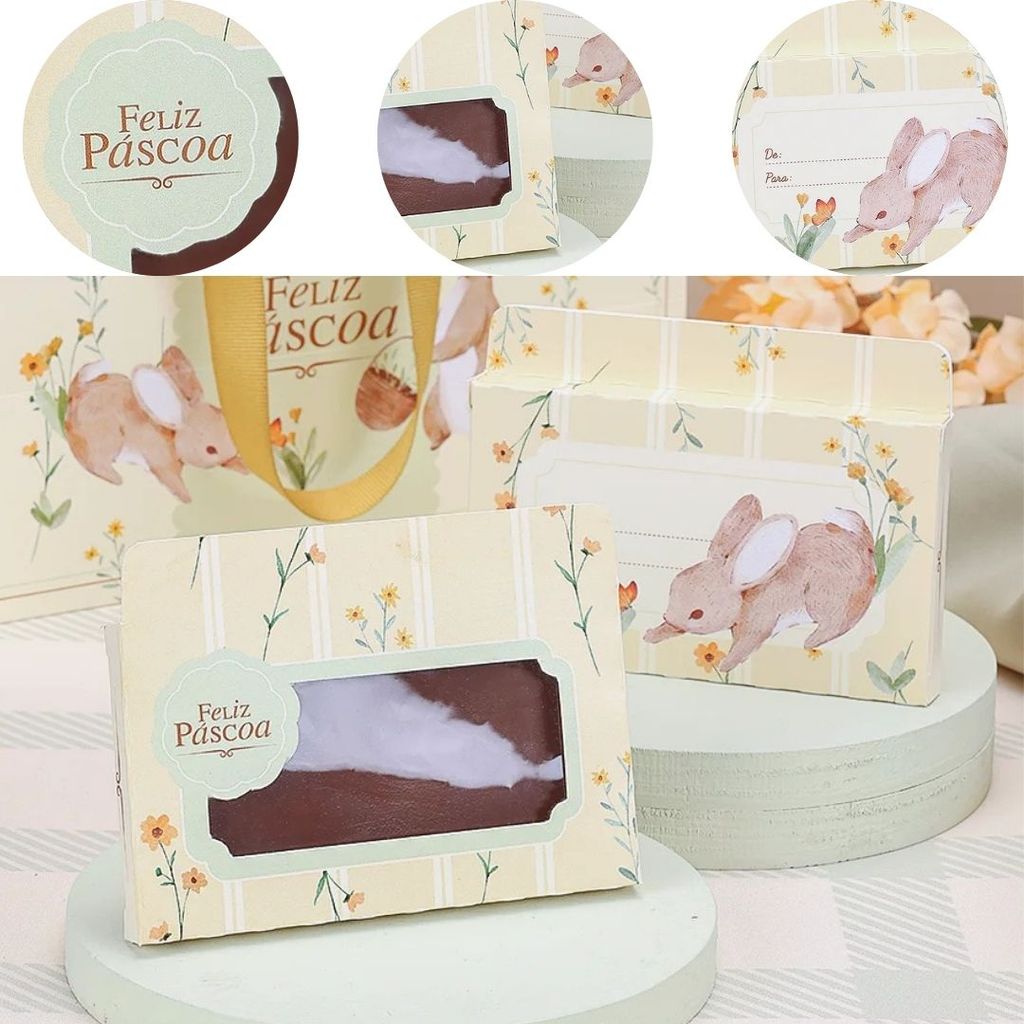 10 CAIXAS P/ BARRINHA C/ VISOR PÁSCOA FLORIR 5645 ( PASCOA JANGO 2026 )