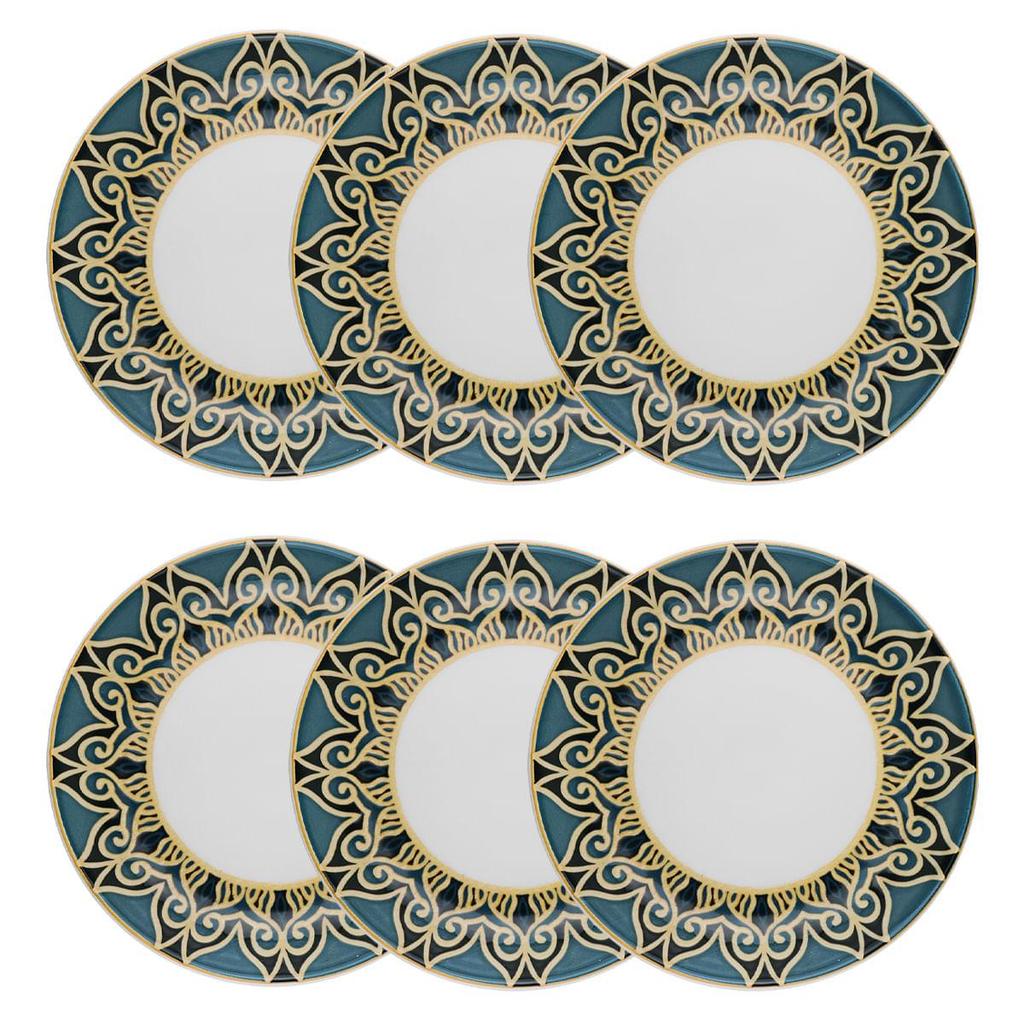 Jogo de 6 Pratos Fundos 20,5 Cm Oxford Flat Gálata