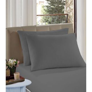 Lençol Solteiro Premium Fio Penteado Liso Vivaldi Cinza em Oferta na Shopee