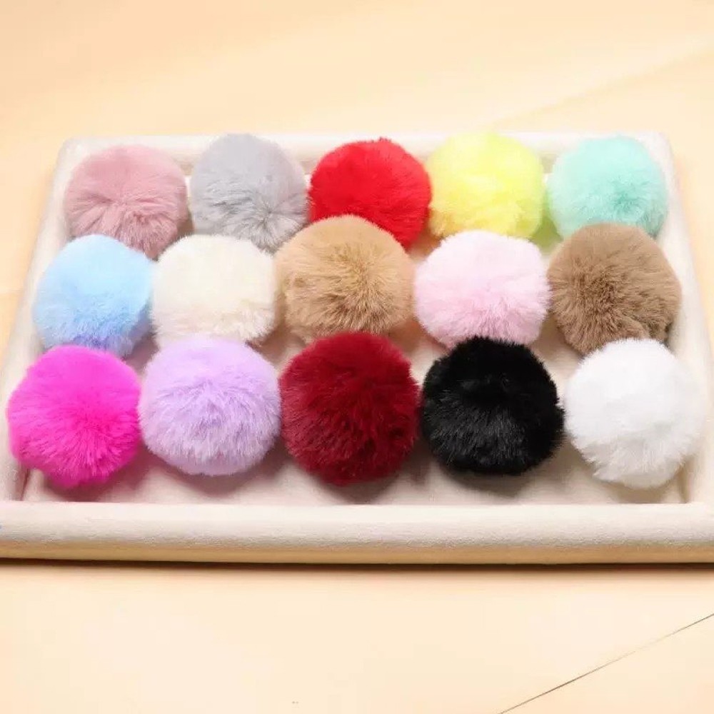 Pompom Pelúcia 100mm - Cores Diversas - Com 5-35 Unidades em Oferta na Shopee