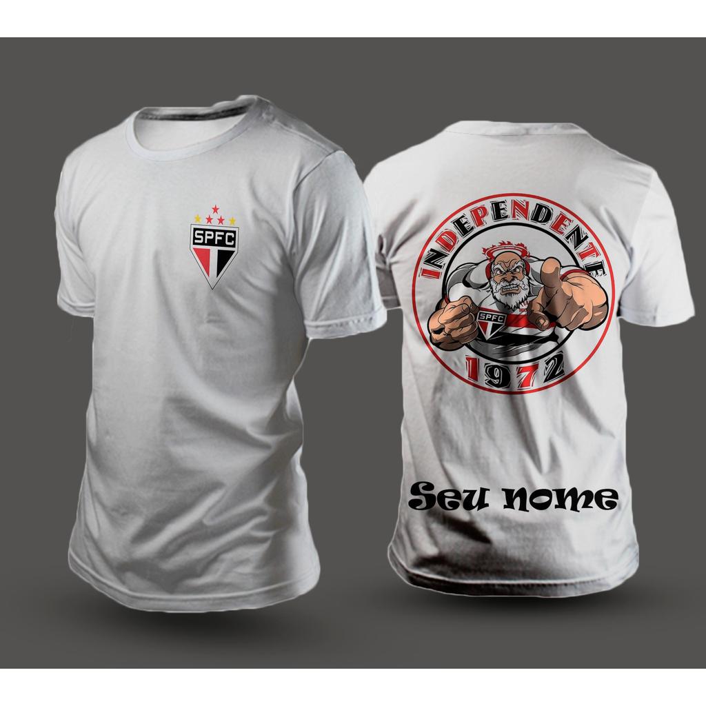 Camiseta personalizada com seu nome 100% algodao masculino feminino futebol time 05