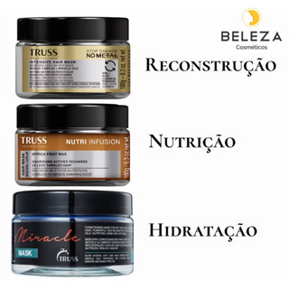 Truss Cronograma Capilar Nutrição Reconstrução Hidratação em Oferta na Shopee