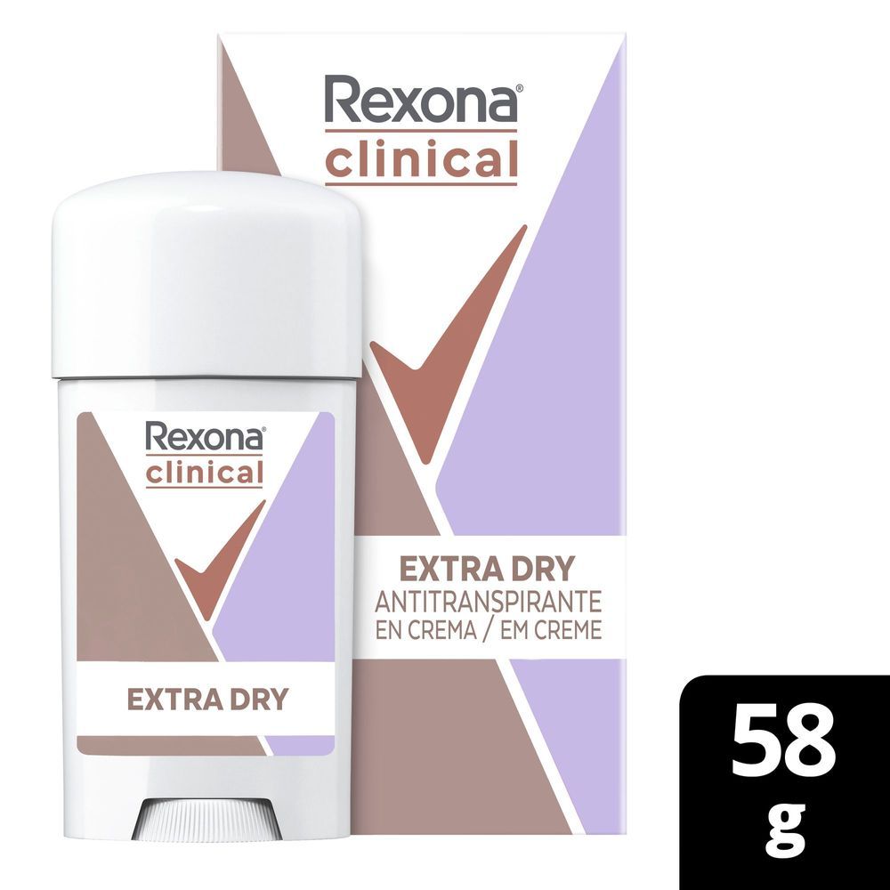 Desodorante Rexona Clinical Cream Extra Dry 58g em Oferta na Shopee