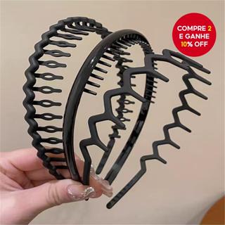Faixa De Cabelo Com Dentes Pretos , Antiderrapante Para Mulheres E Homens em Oferta na Shopee