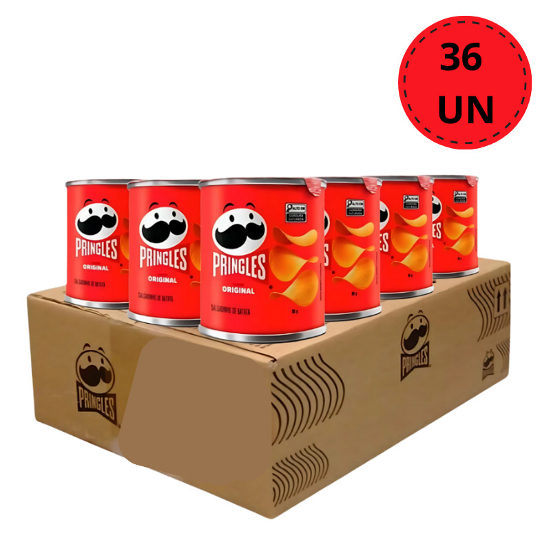 Salgadinho Batata Frita Pringles Original ou Cebola e Salsa 35g -----   Kit 30/24/12/6/ unidades